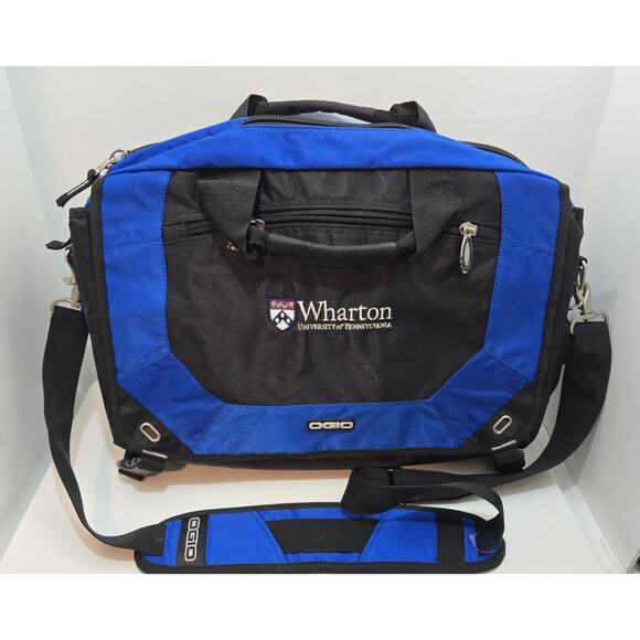 OGIO Wharton Logo Laptop Tablet Shoulder Bag 18"x13" Black NWOT - Picture 1 of 12